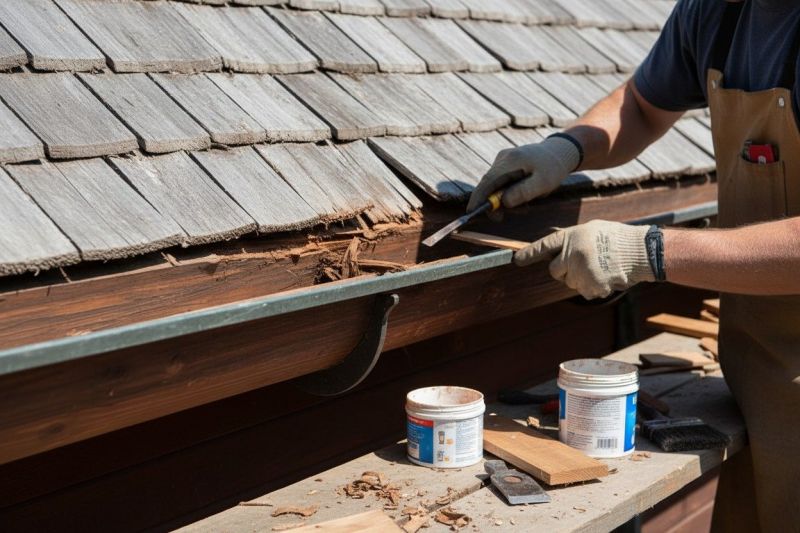 Wooden Gutter Repair